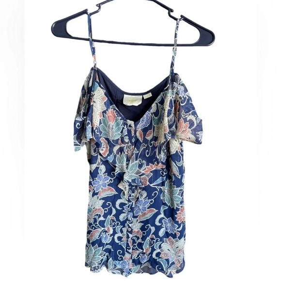 Maeve Mariposa Open-Shoulder Ruffled Top Size 6 - Picture 14 of 15